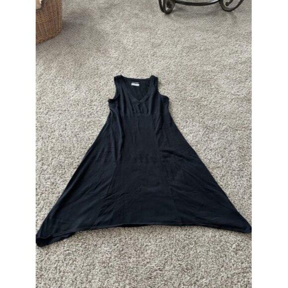 Columbia Women's Black V-Neck Omni Freeze Sleeveless Flowly Dress Size Small - Picture 1 of 12